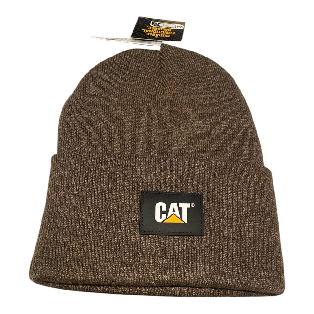 Caterpillar Cat Label Cuff Beanie